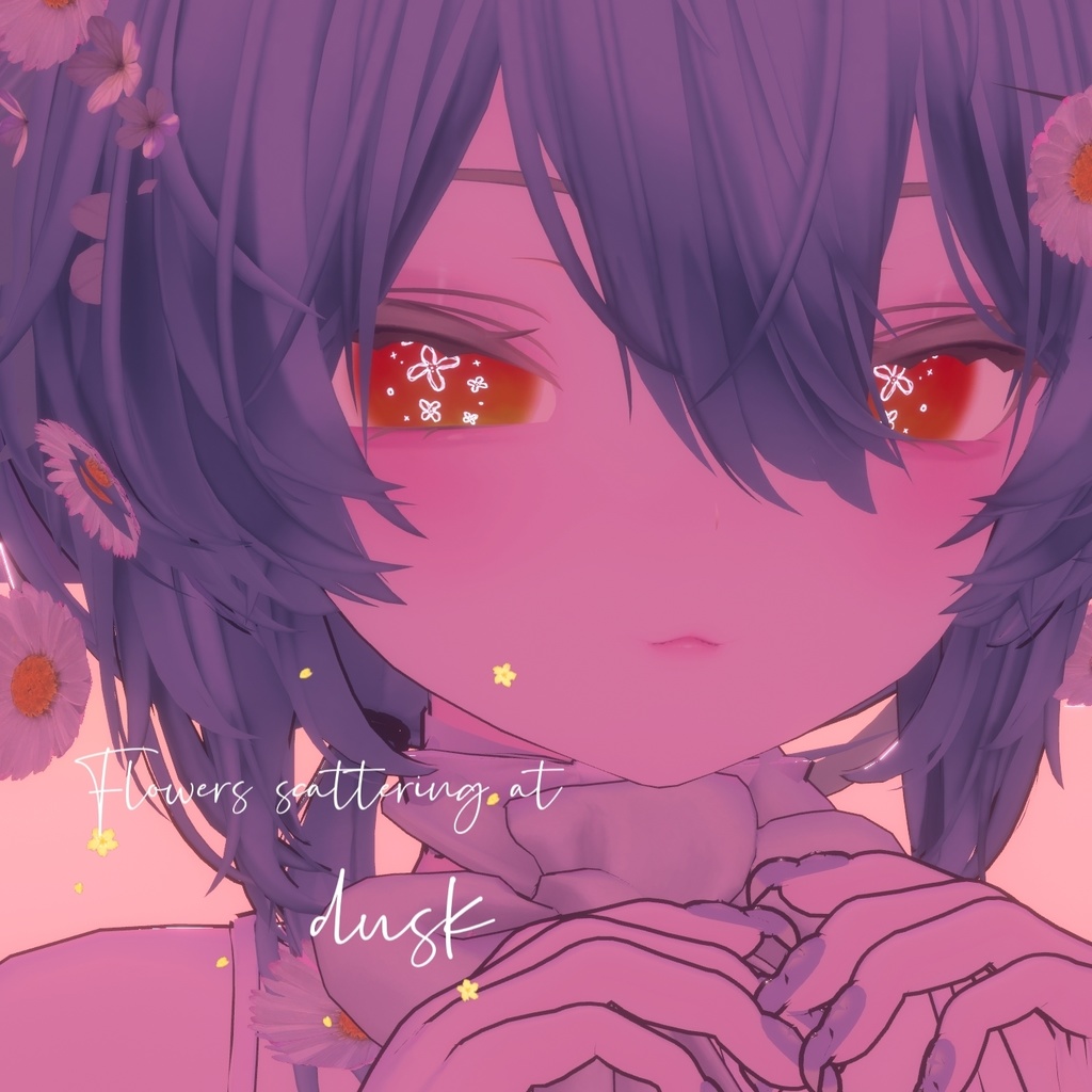 ⌇rurune対応アイテクスチャ⌇ Flowers scattering at dusk