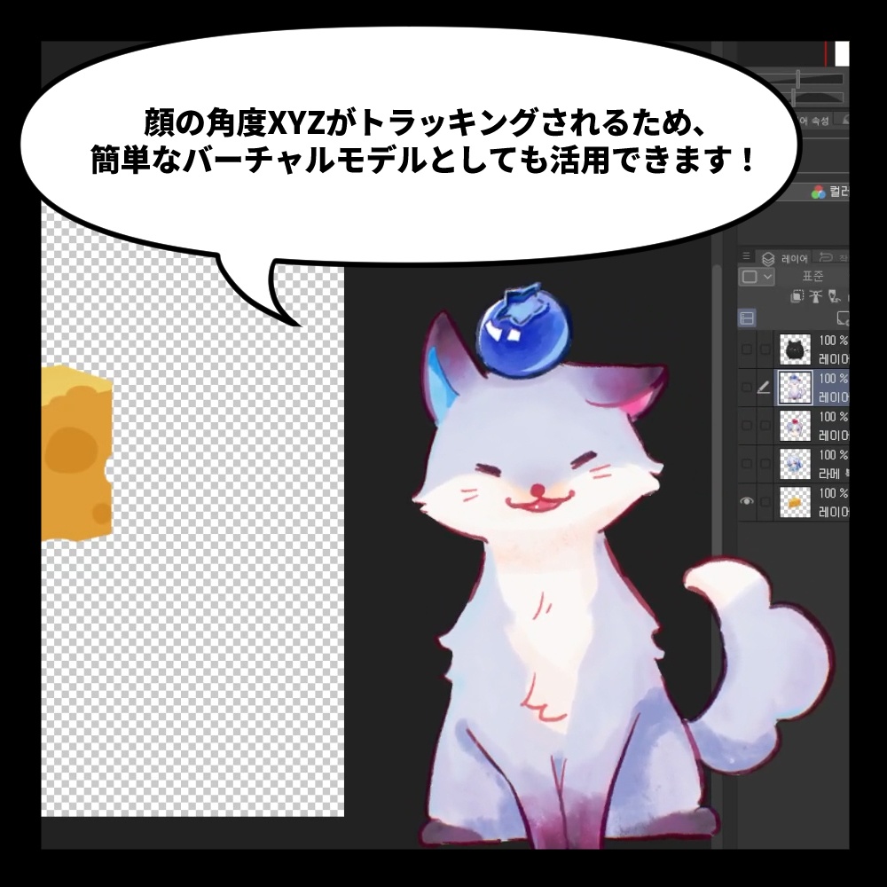 PNGからLive2Dアイテムへ|ユニバーサルマスコット用Live2Dテンプレート