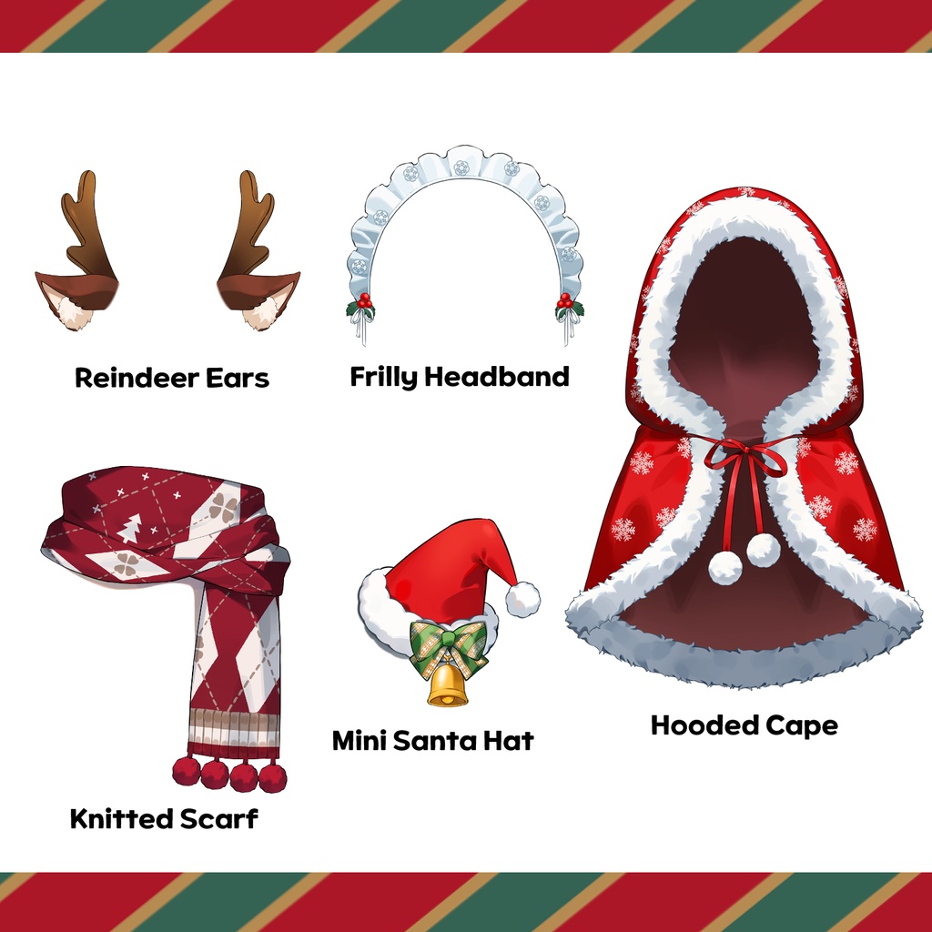 【Live2d asset】特別な日は、特別アイテムで! Live2D クリスマスアセット 11種