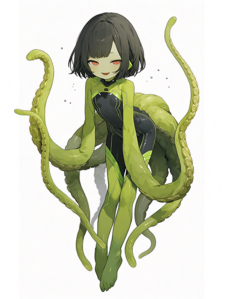 #5 触手娘イラスト集【テンタコる"緑"】