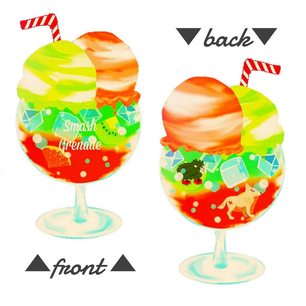 デク＆かっちゃんアクキー