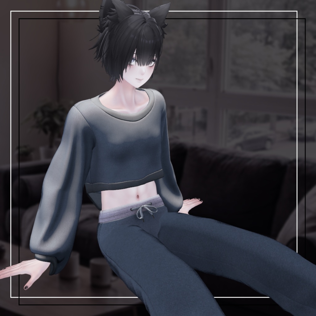 【VRChat向け衣装】Urban Cutline【8アバター対応】