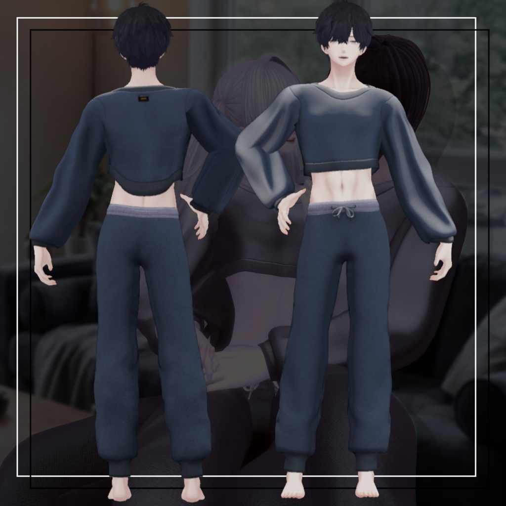 【VRChat向け衣装】Urban Cutline【8アバター対応】