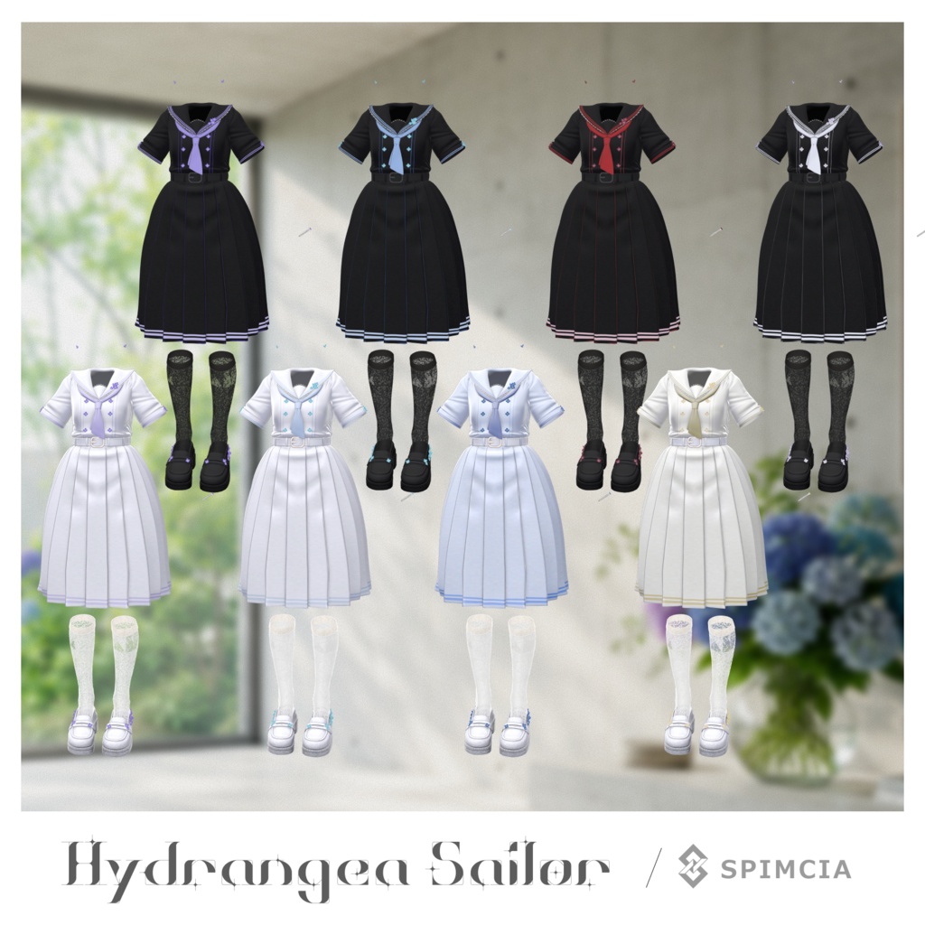 【3D衣装】Hydrangea Sailor | 13 Avatars