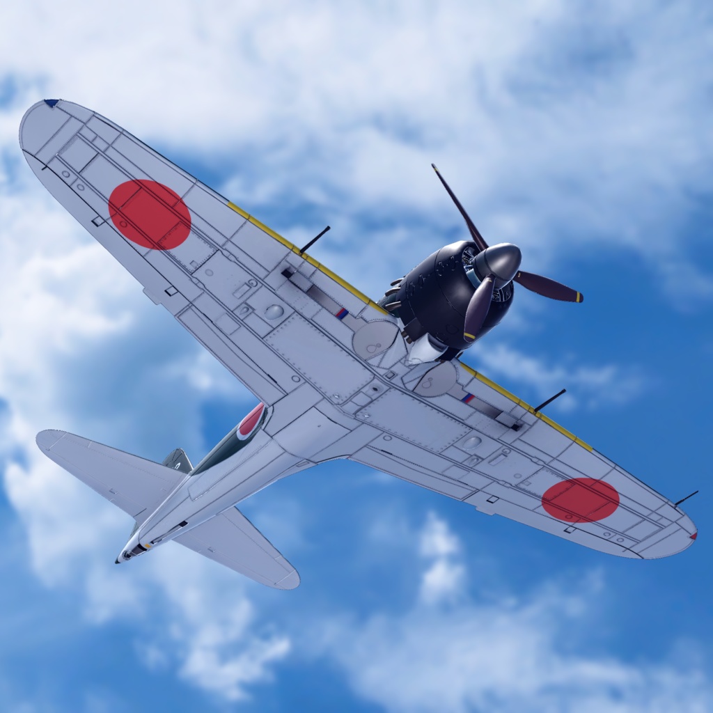 ユビークル「零戦」【VRChat向けギミック付飛行機モデル】