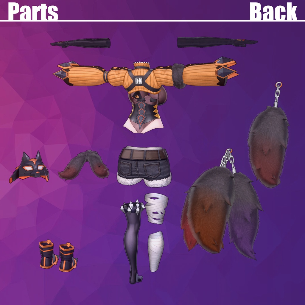 VRChat向け衣装『WILD WOLF』【13アバター対応】