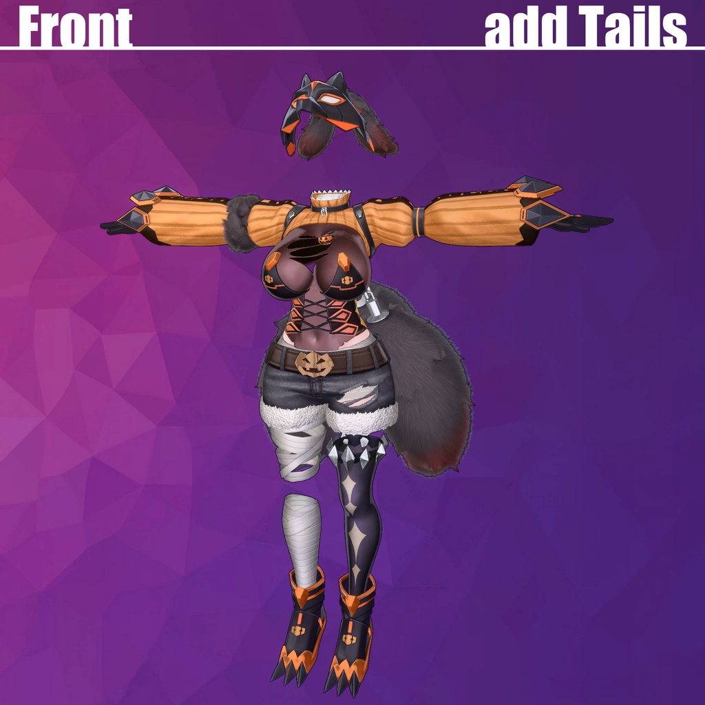 VRChat向け衣装『WILD WOLF』【13アバター対応】