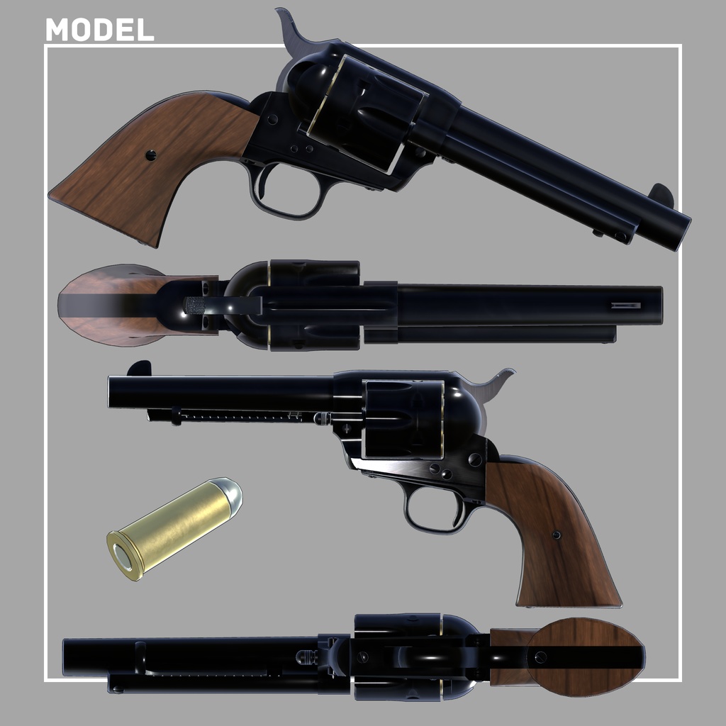 【セール中】バーチャルモデルガン “ピースメーカー”【VRChatアバター向けギミック】