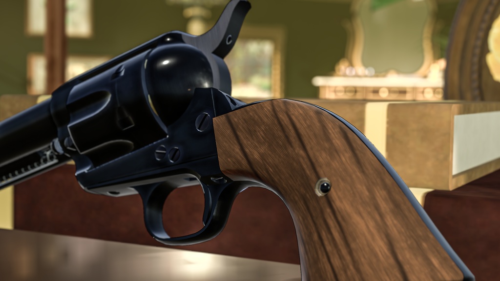 【セール中】バーチャルモデルガン “ピースメーカー”【VRChatアバター向けギミック】