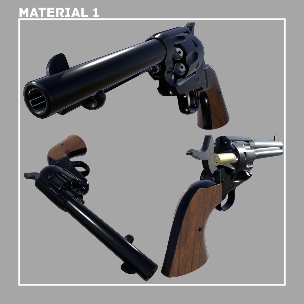 【セール中】バーチャルモデルガン “ピースメーカー”【VRChatアバター向けギミック】