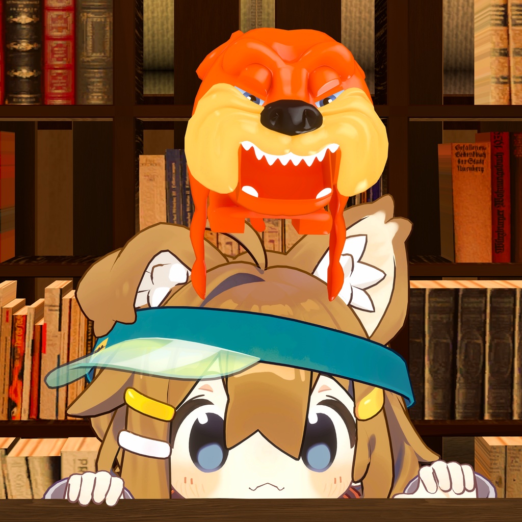 【セール中】ぶいちゃれ!!番犬ガオガオ【VRChat向けギミック付き3Dモデル】