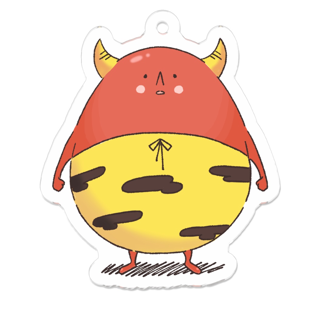 「おにさん」のアクリルキーホルダー