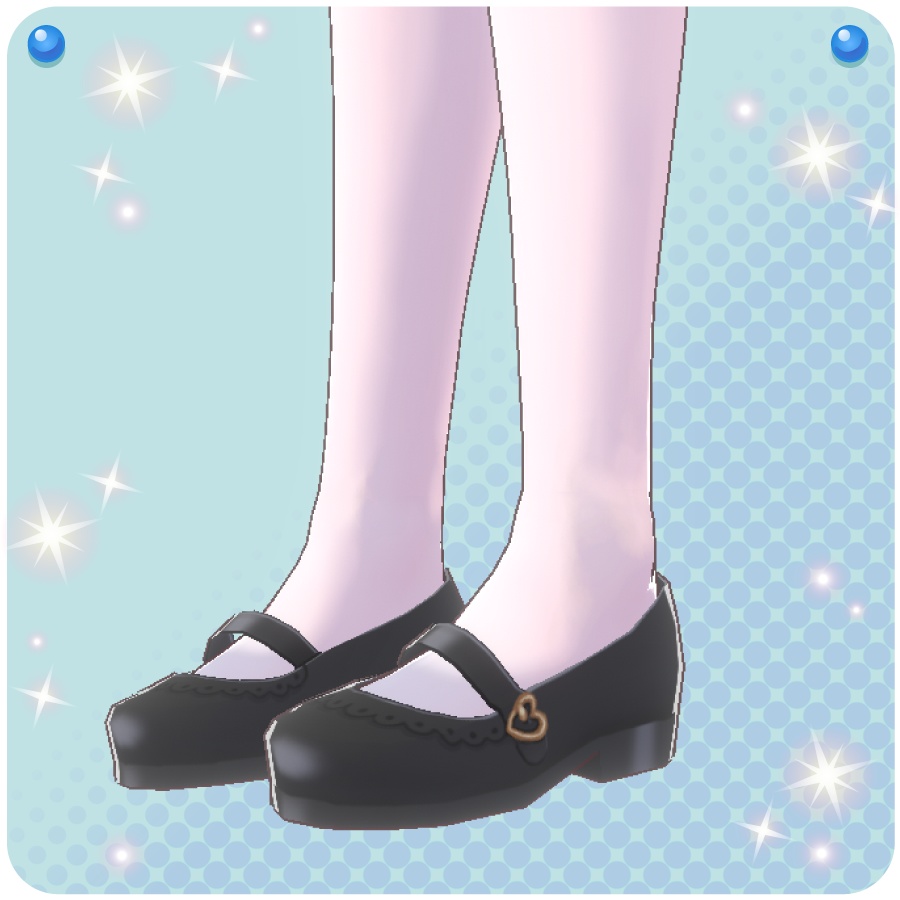 【VRoid用ドレスセット】フリルメイド服(Frilled Maid Outfit)