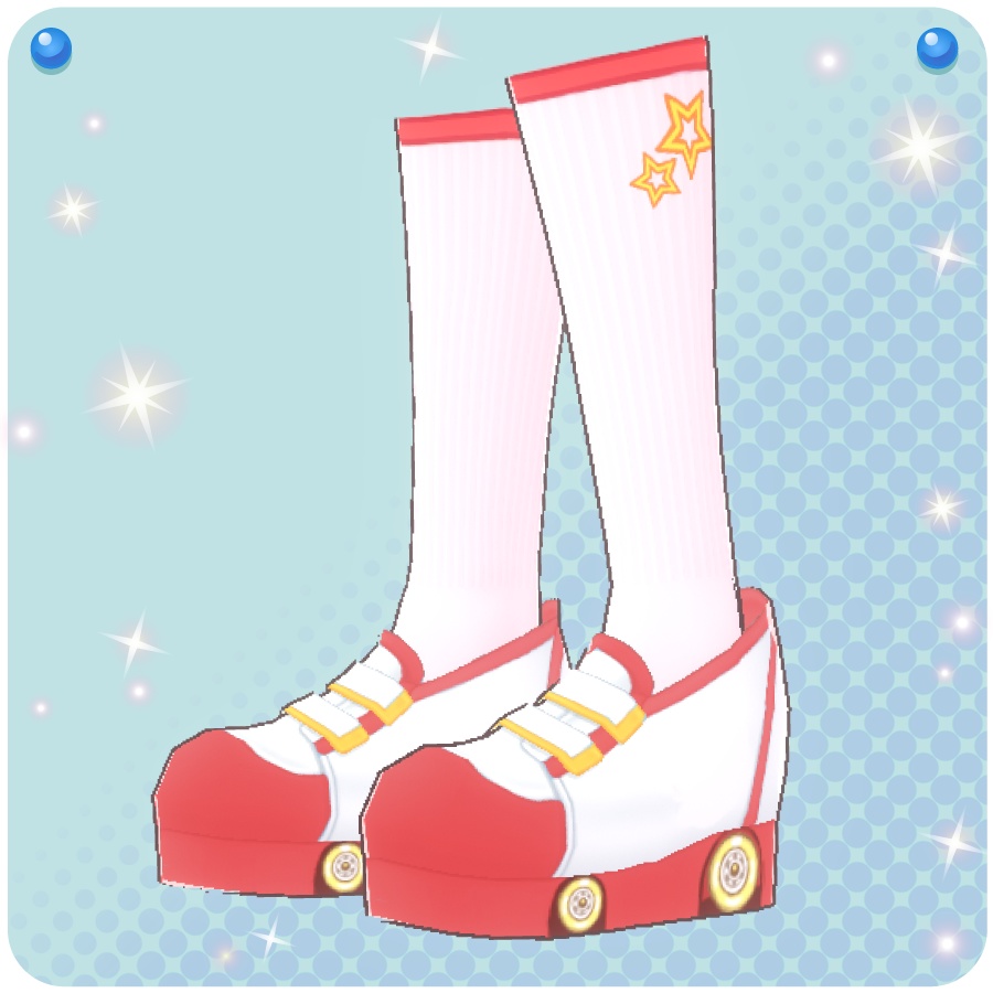 【VRoid用ドレスセット】アメリカンダイナーウェイトレス衣装4色(Diner Waitress Costume 4 colors)