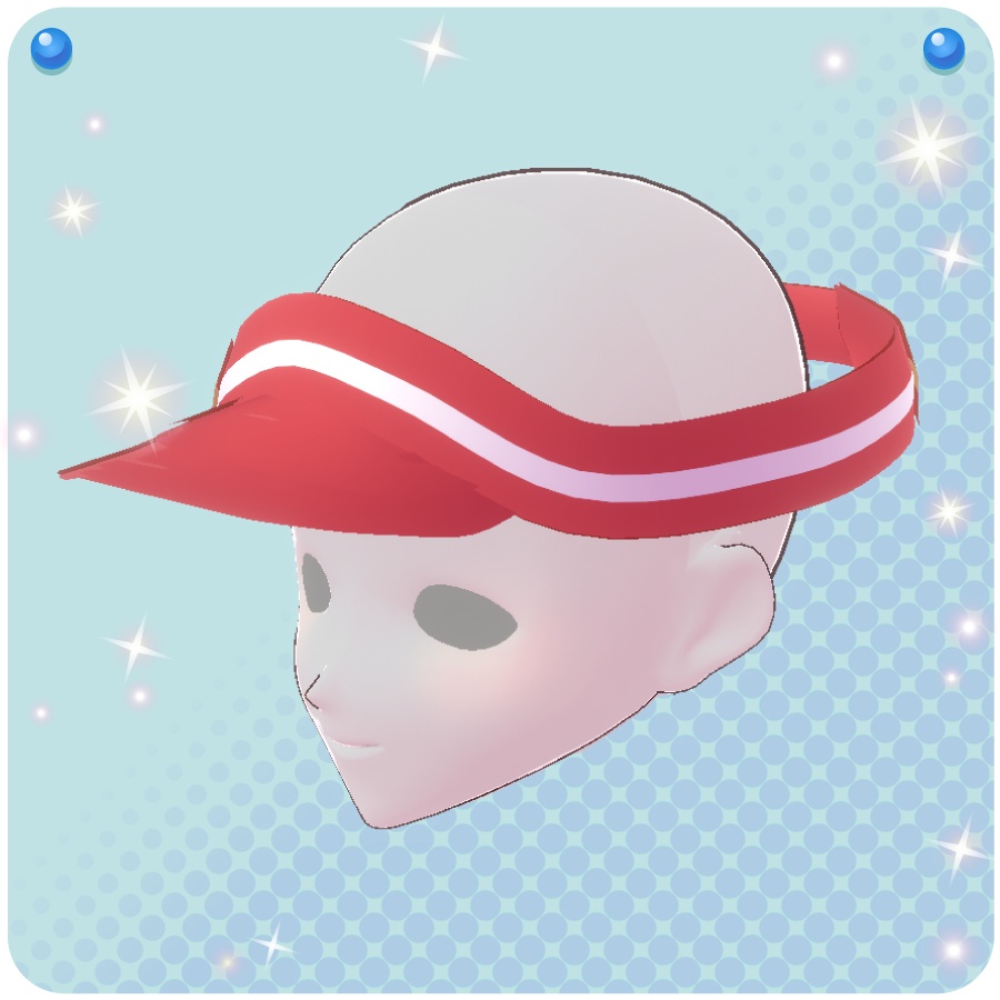 【VRoid用ドレスセット】アメリカンダイナーウェイトレス衣装4色(Diner Waitress Costume 4 colors)