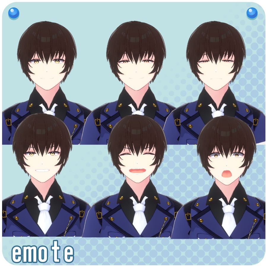 【VroidVRM】軍服風メンズ【Military Style Men's】