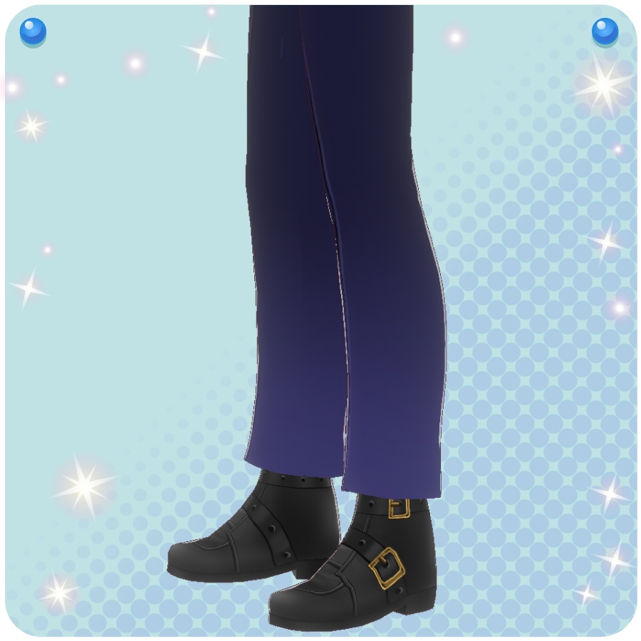 【VRoid用ドレスセット】軍服風メンズ服(Military Style Men's Clothing)