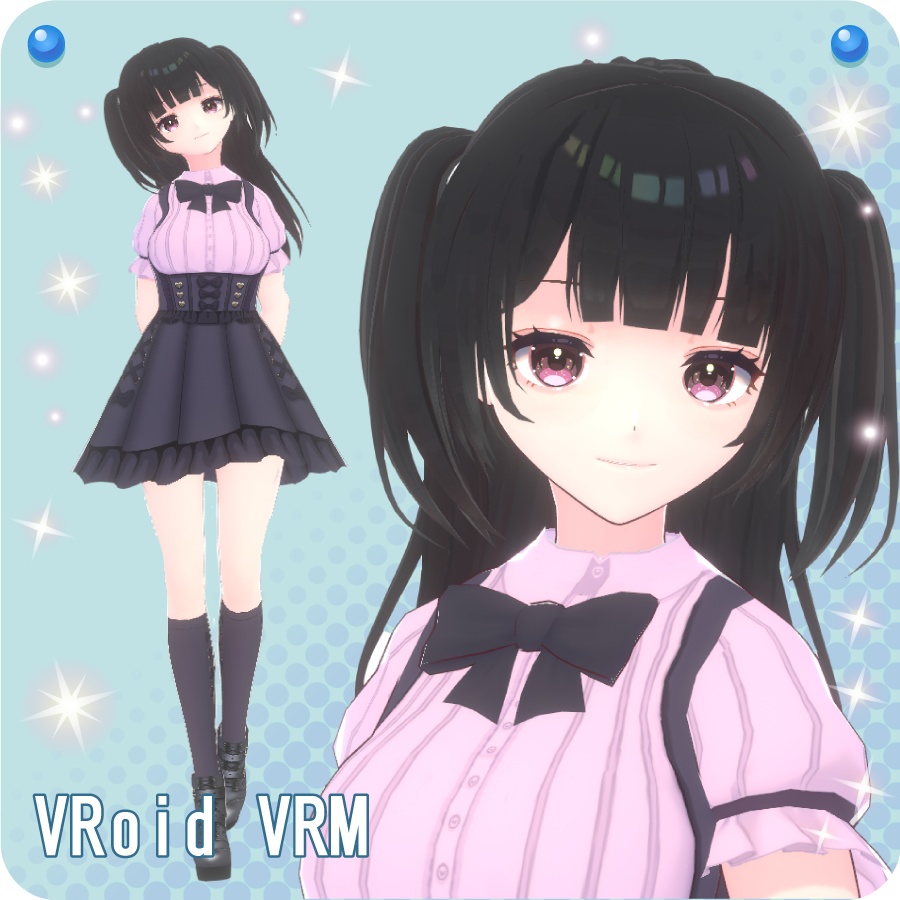 【VroidVRM】地雷系ガール【Ground mine girl】