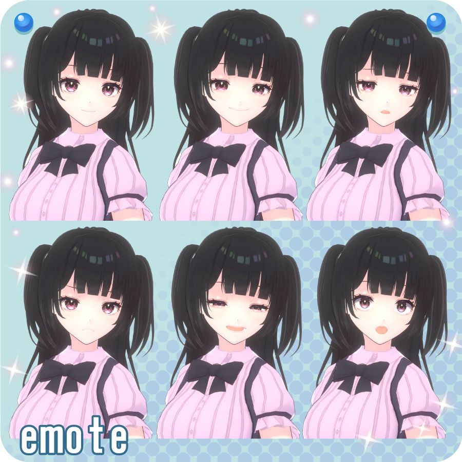 【VroidVRM】地雷系ガール【Ground mine girl】