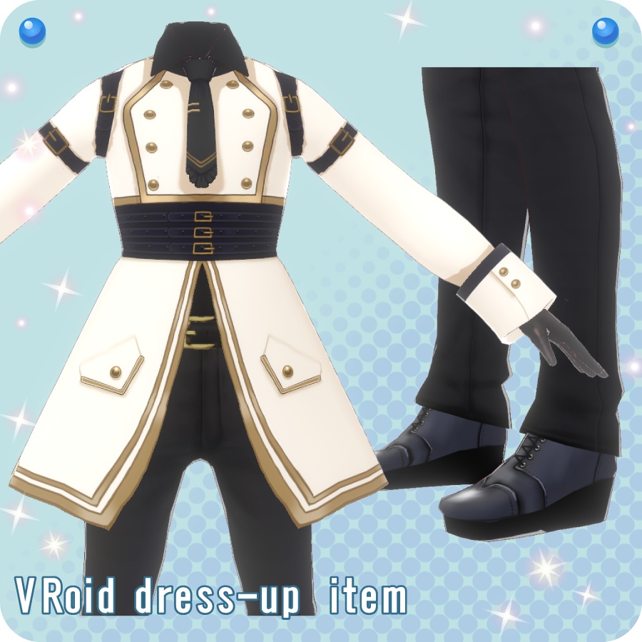 【VRoid用ドレスセット】ミリタリースタイル2Military Style2