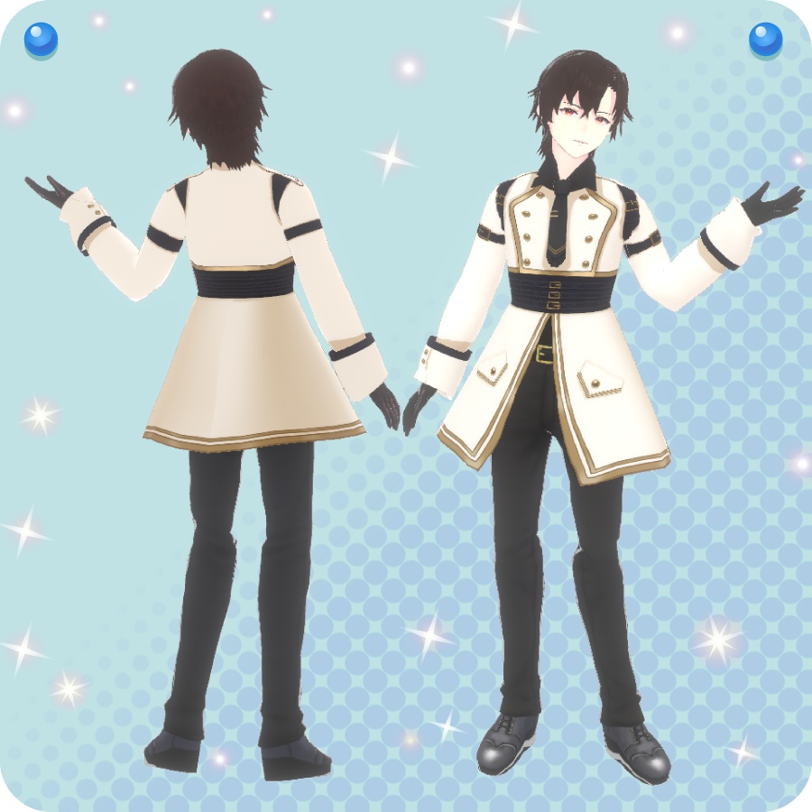 【VRoid用ドレスセット】ミリタリースタイル2Military Style2