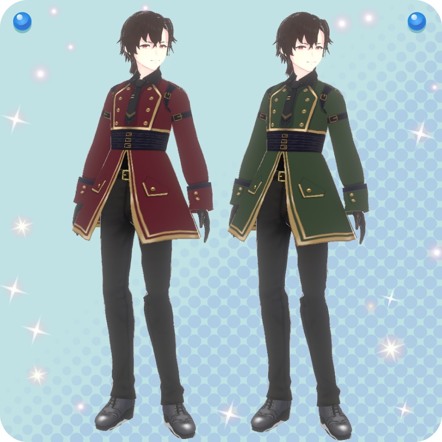 【VRoid用ドレスセット】ミリタリースタイル2Military Style2