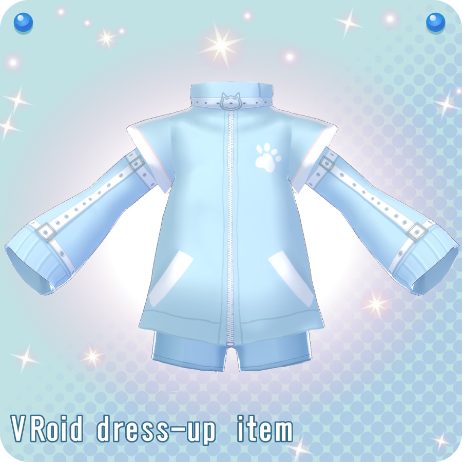 【VRoid用ドレスセット】猫サブカルジャージCat Subculture Jersey