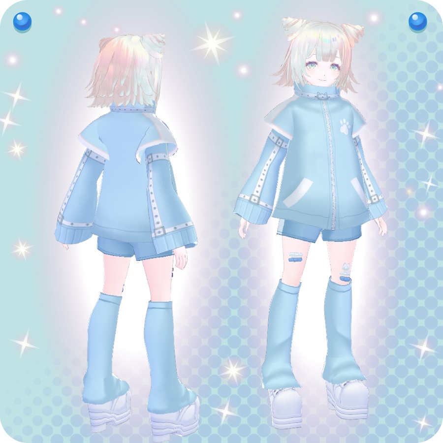 【VRoid用ドレスセット】猫サブカルジャージCat Subculture Jersey