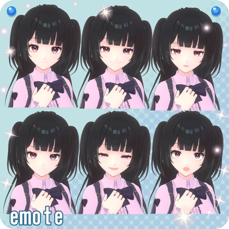 【VroidVRM】長袖地雷系ガールLong Sleeve Mine Girl