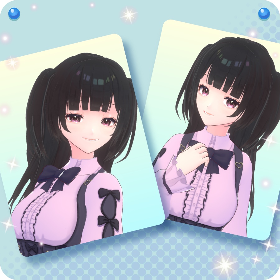 【VroidVRM】長袖地雷系ガールLong Sleeve Mine Girl