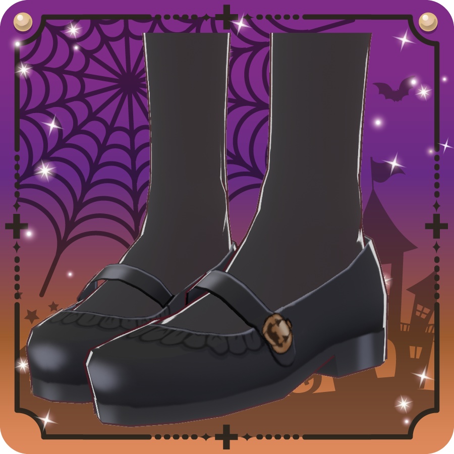 【VRoid用ドレスセット】ハロウィンロリータ3色Halloween Lolita 3 colors