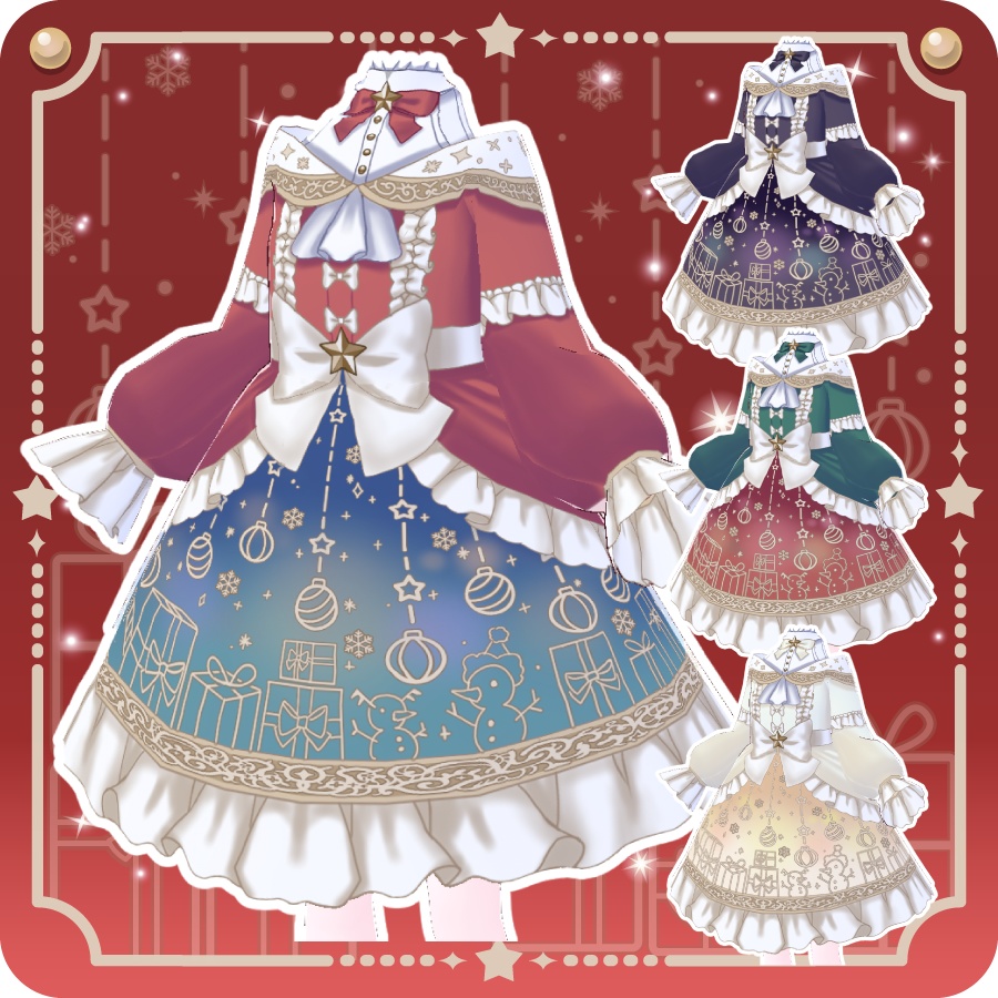 クリスマスロリータ4色Christmas Lolita four colors