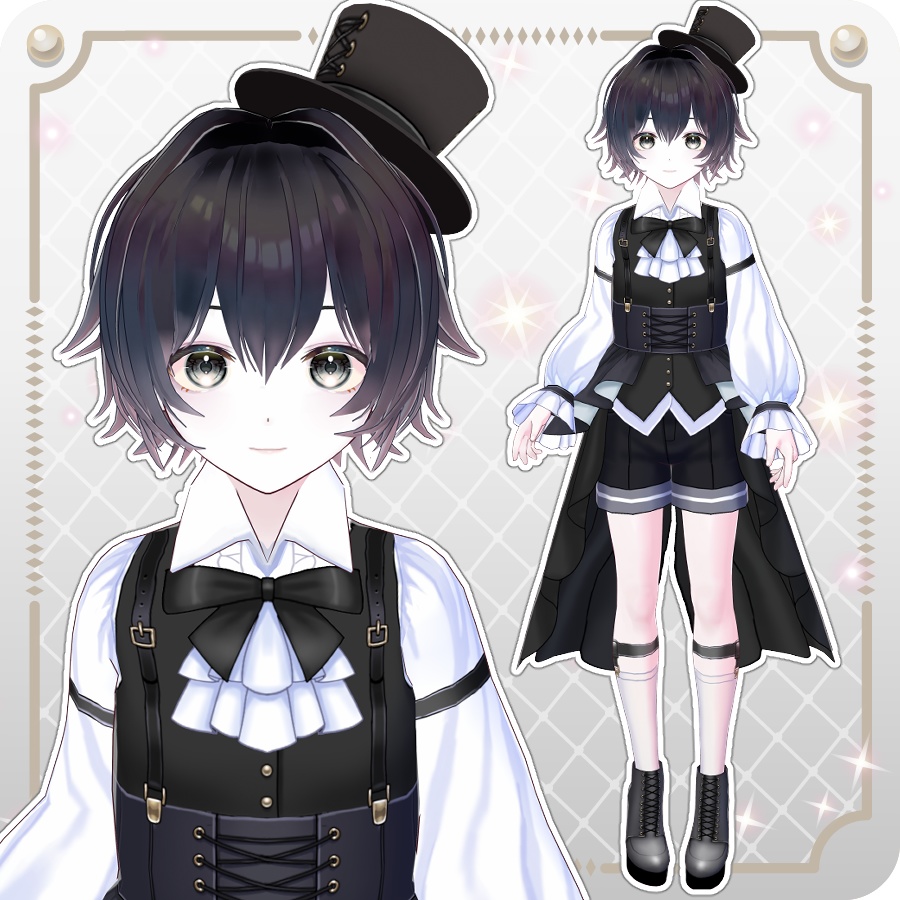 【vroidVRMキャラモデル】ククエル(6色)Kukuel (6 colors)