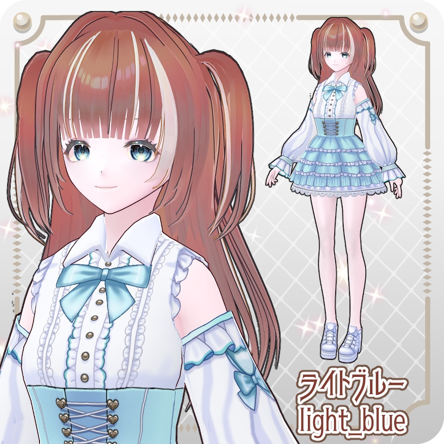 【vroidVRMキャラモデル】ららみ(6色)Lalamy (6 colors)