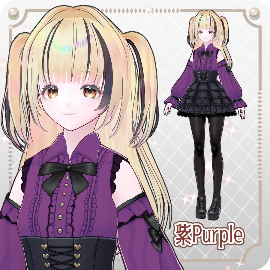 【vroidVRMキャラモデル】ららみ(6色)Lalamy (6 colors)