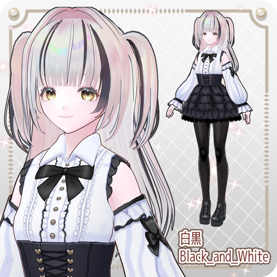 【vroidVRMキャラモデル】ららみ(6色)Lalamy (6 colors)