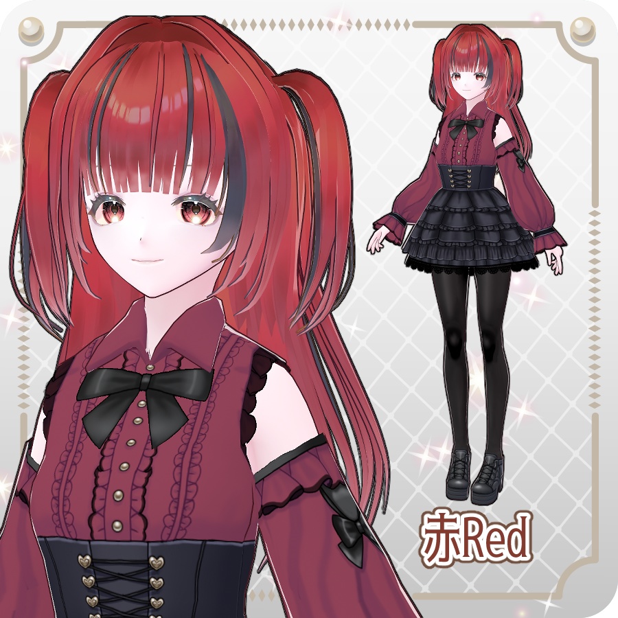 【vroidVRMキャラモデル】ららみ(6色)Lalamy (6 colors)