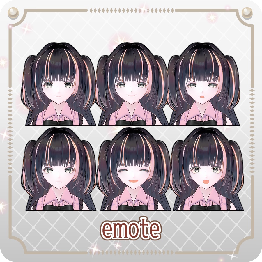 【vroidVRMキャラモデル】ららみ(6色)Lalamy (6 colors)