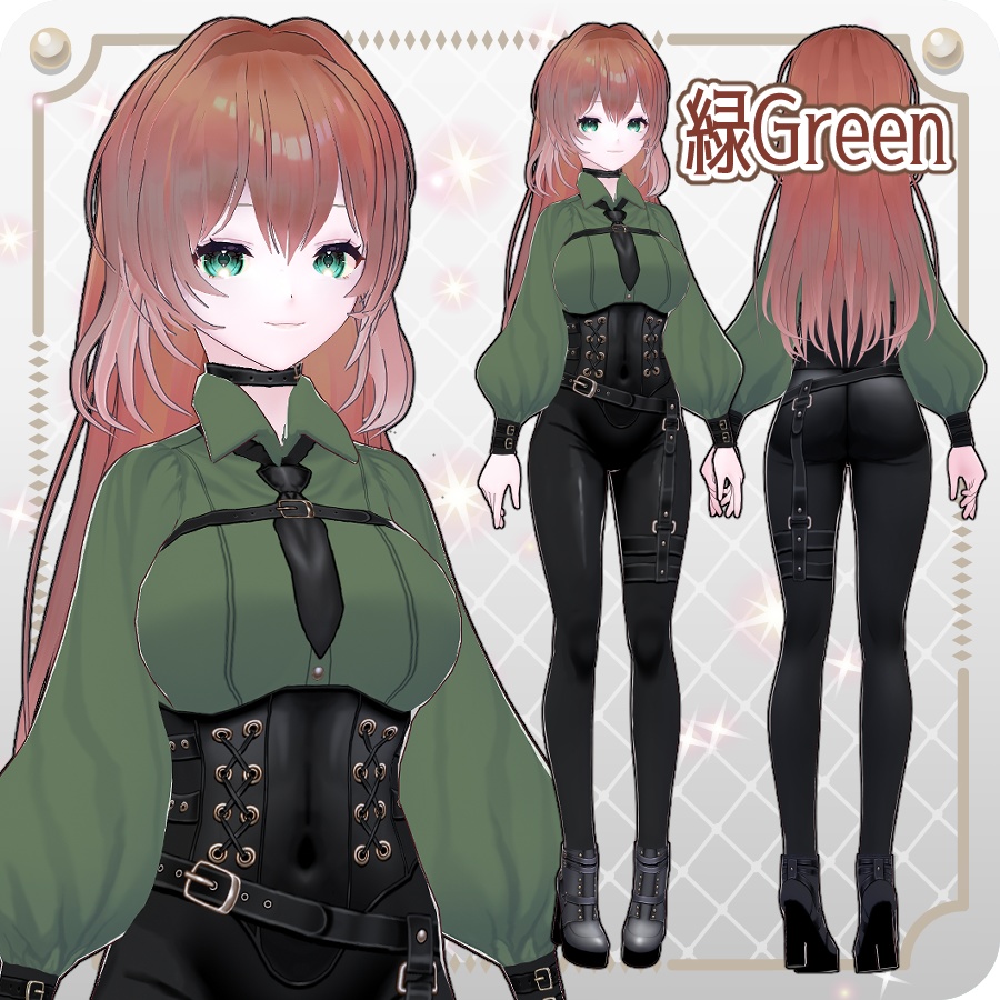 【vroidVRMキャラモデル】リリューヌ6色Rilune 6 Colors