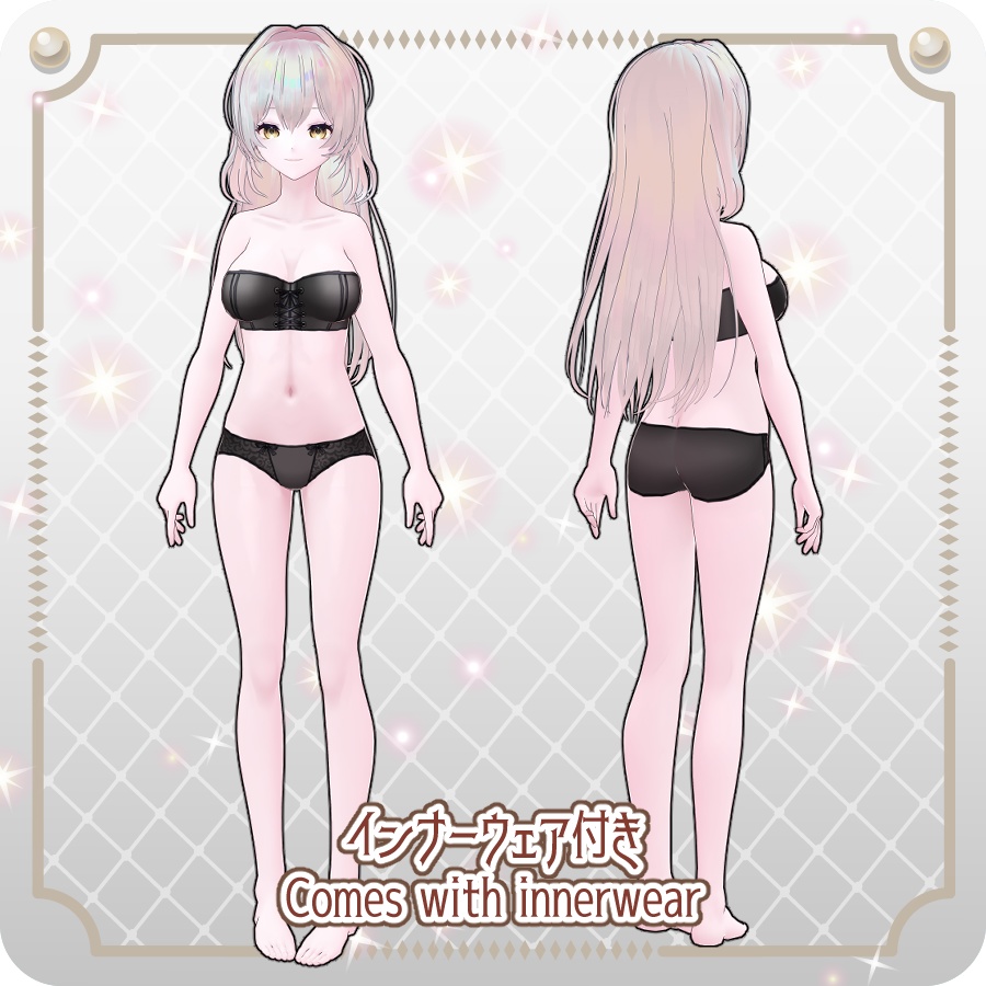 【vroidVRMキャラモデル】リリューヌ6色Rilune 6 Colors