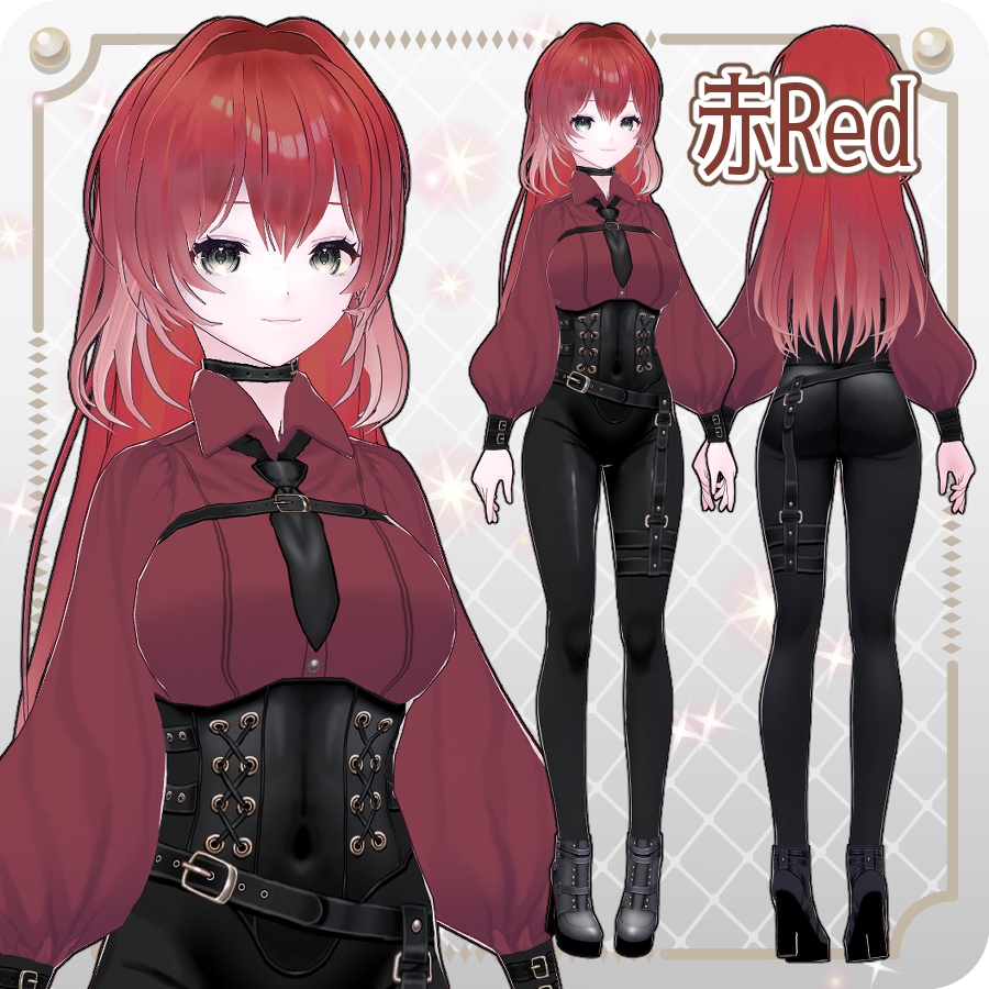 【vroidVRMキャラモデル】リリューヌ6色Rilune 6 Colors