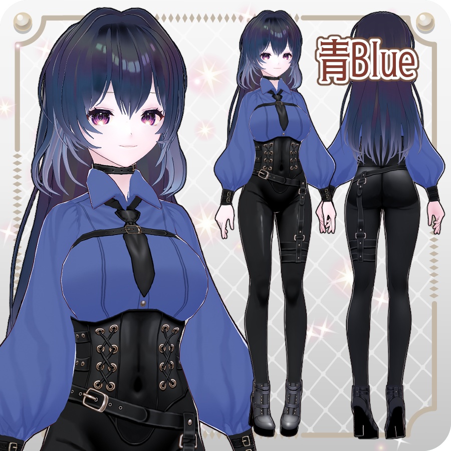 【vroidVRMキャラモデル】リリューヌ6色Rilune 6 Colors