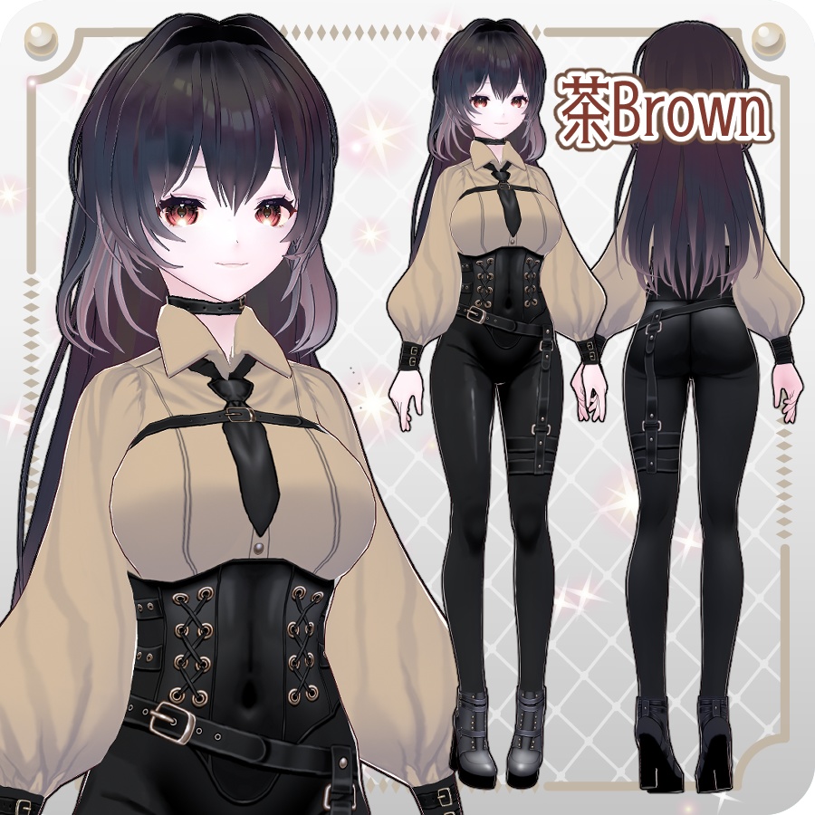 【vroidVRMキャラモデル】リリューヌ6色Rilune 6 Colors