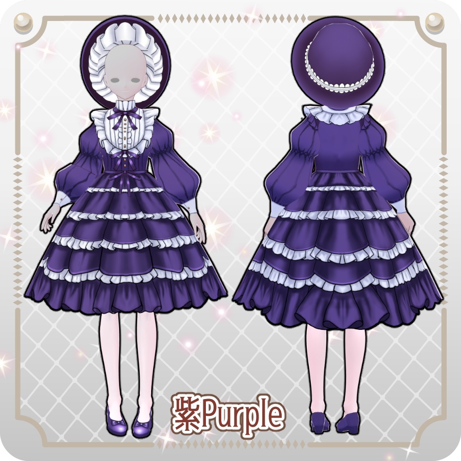 【VRoid Dress Set】ドールドレス8色Doll Dress 8 Colors