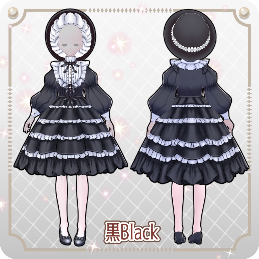 【VRoid Dress Set】ドールドレス8色Doll Dress 8 Colors