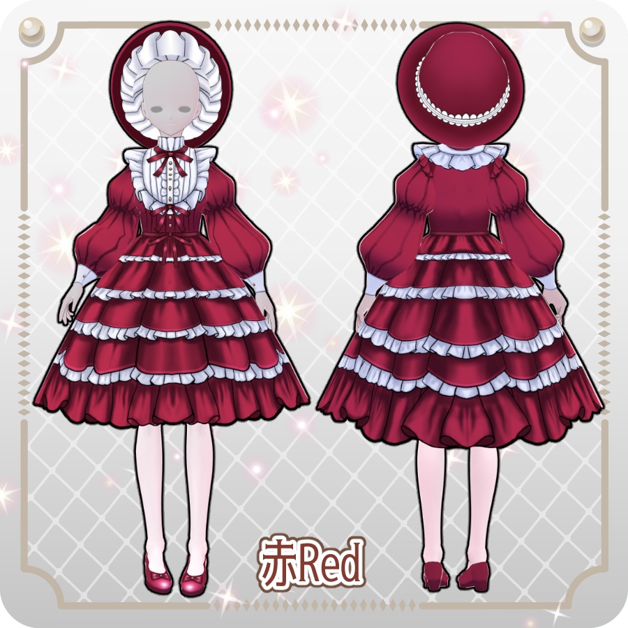 【VRoid Dress Set】ドールドレス8色Doll Dress 8 Colors