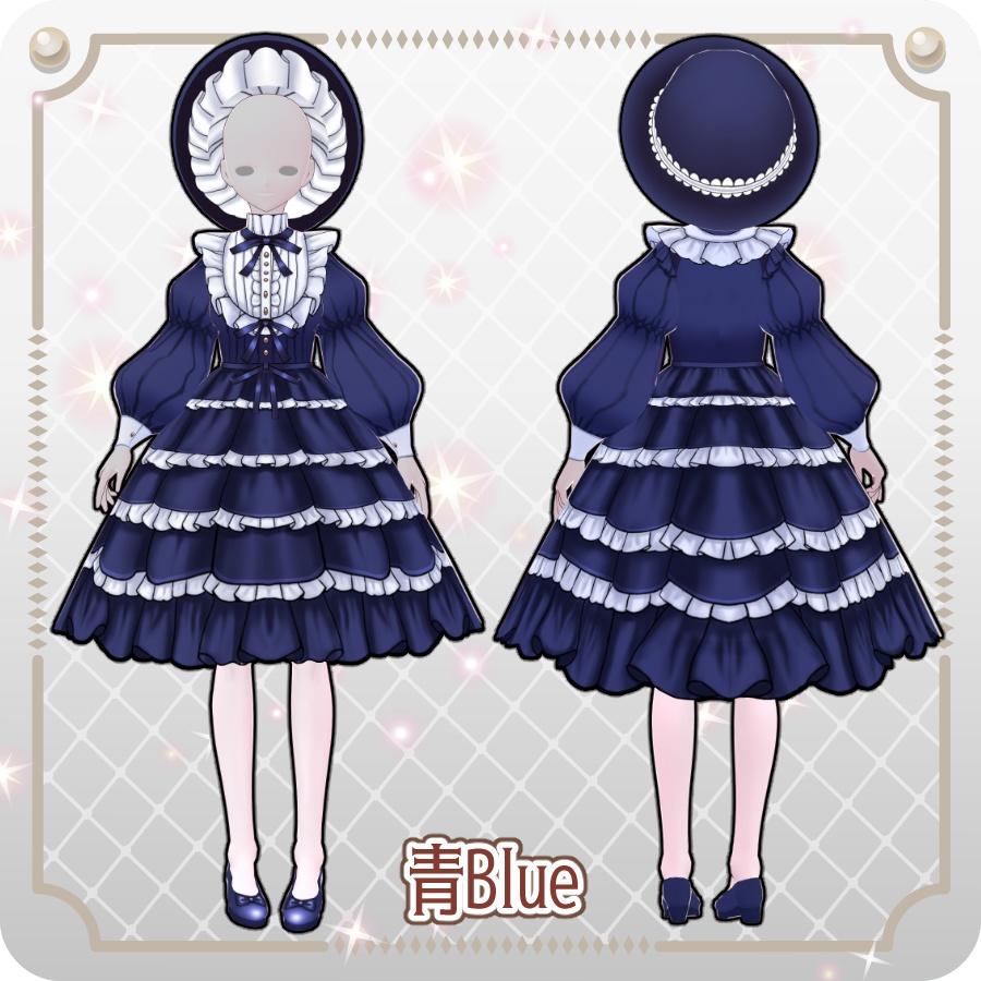 【VRoid Dress Set】ドールドレス8色Doll Dress 8 Colors