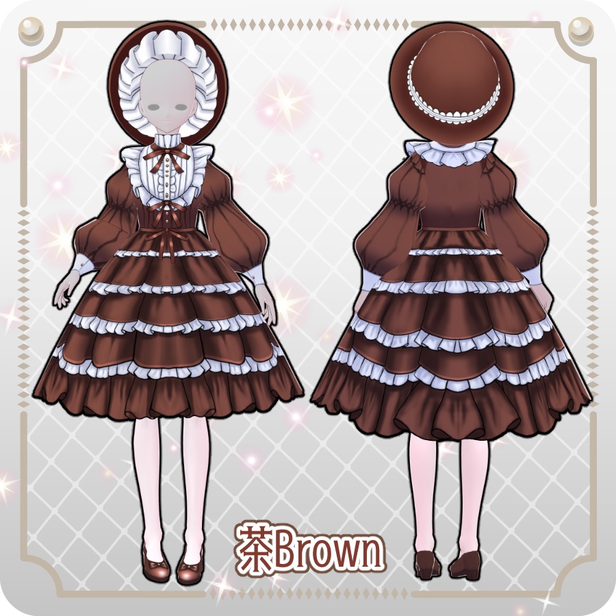 【VRoid Dress Set】ドールドレス8色Doll Dress 8 Colors