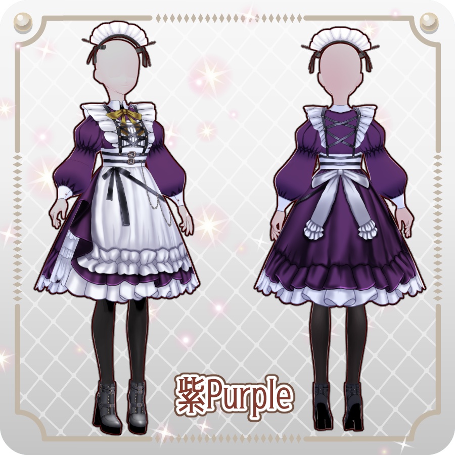 【VRoid Dress Set】タクティカルメイド6色Tactical Maid 6 Colors