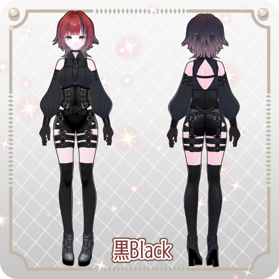 【vroidVRMキャラモデル】リューニャ6色Ryuunya 6 Colors